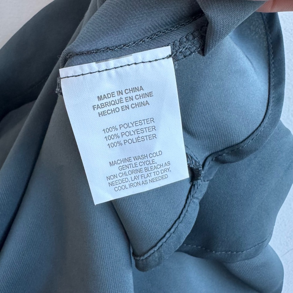 ONeill Womens Cowl Neck‎ Satin Camisole Top Dark Teal Small Adjustable Straps - Picture 5 of 7